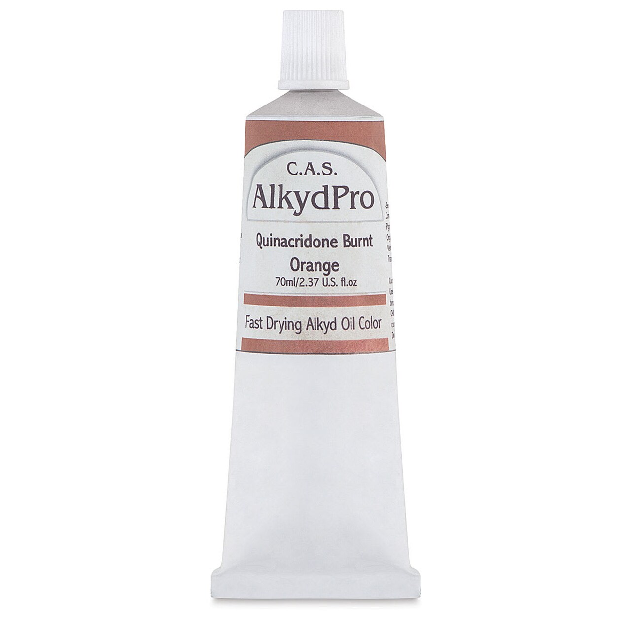 CAS AlkydPro Fast-Drying Alkyd Oil Color - Quinacridone Burnt Orange, 70 ml tube